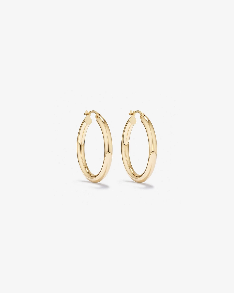 20mm Hoop Earrings in 10kt Yellow Gold