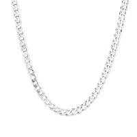 55cm (22") 5.5mm Width Curb Chain in Sterling Silver