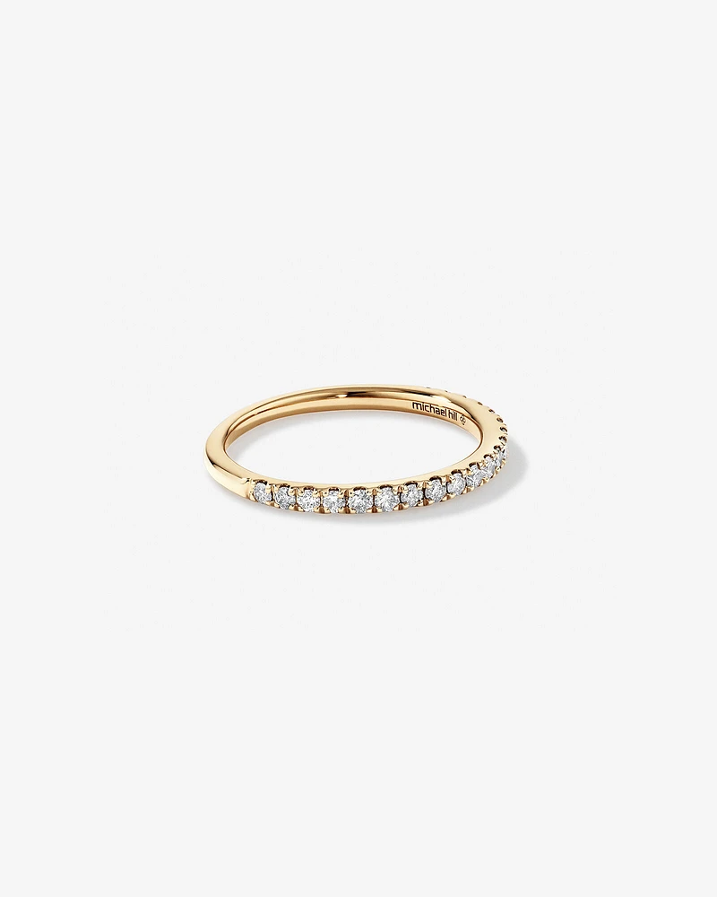 Wedding Band with Carat TW of Diamonds in 14kt White Gold