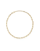 Ball and Oval Link Chain in 10kt Yellow Gold