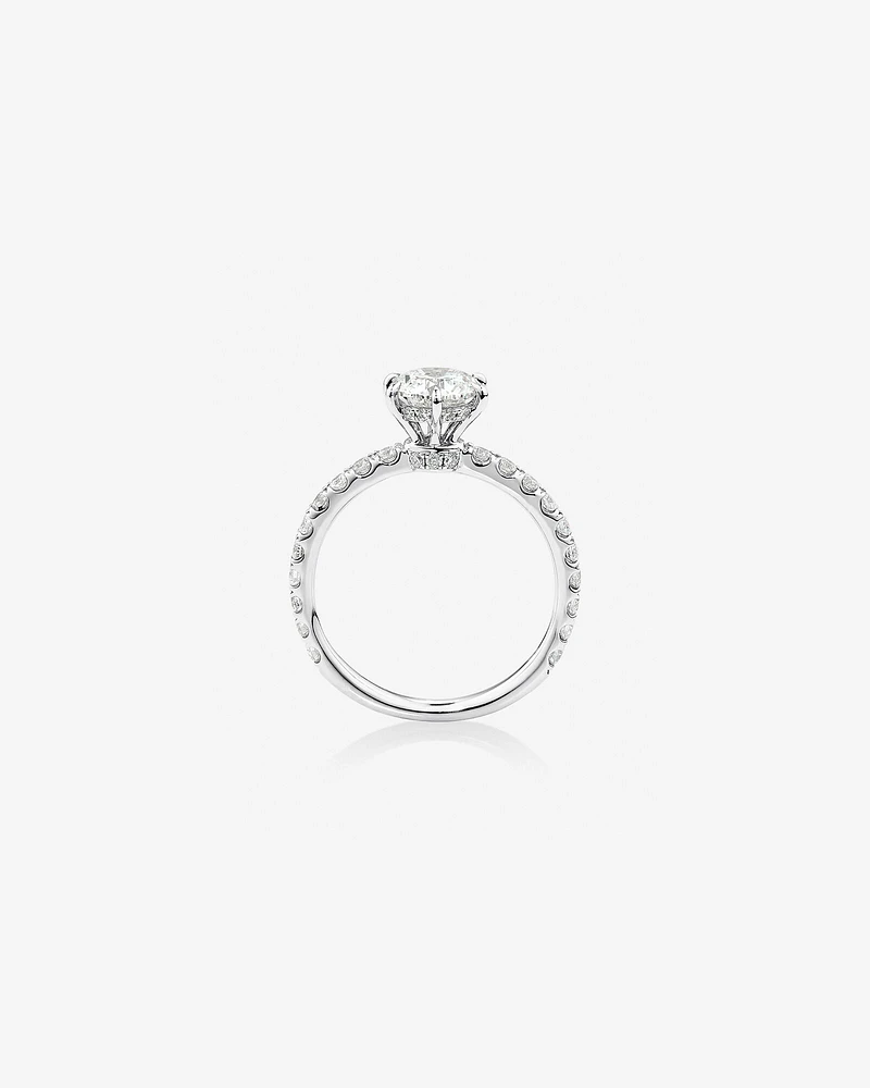 Sir Michael Hill Designer Engagement Ring with 1.37Carat TW of Diamonds in 18kt White Gold
