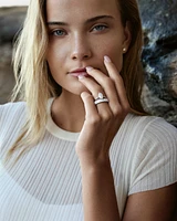 Solitaire Engagement Ring with 1.25 Carat TW of Laboratory-Grown Diamond in 14kt White Gold