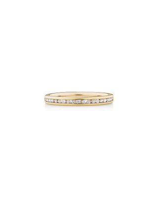 Wedding Band with Carat TW of Diamonds in 14kt Yellow Gold
