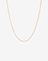 55cm (22") Oval Belcher Chain in 10kt Yellow Gold