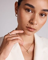 1.00 Carat TW Laboratory-Grown Diamond Hoop Huggie Earrings in 10kt Yellow Gold