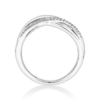Ring with 0.10 Carat TW of Diamonds in Sterling Silver
