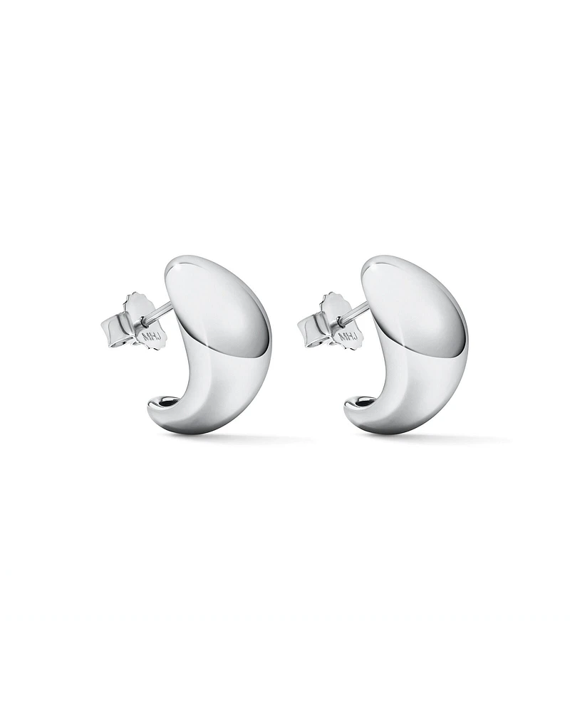 Polished Bold Dome Stud Earrings in Sterling Silver
