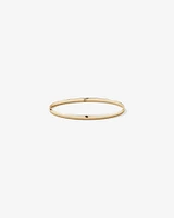 65mm (2.5") 3.8mm Width Solid Oval Bangle in 10kt Yellow Gold