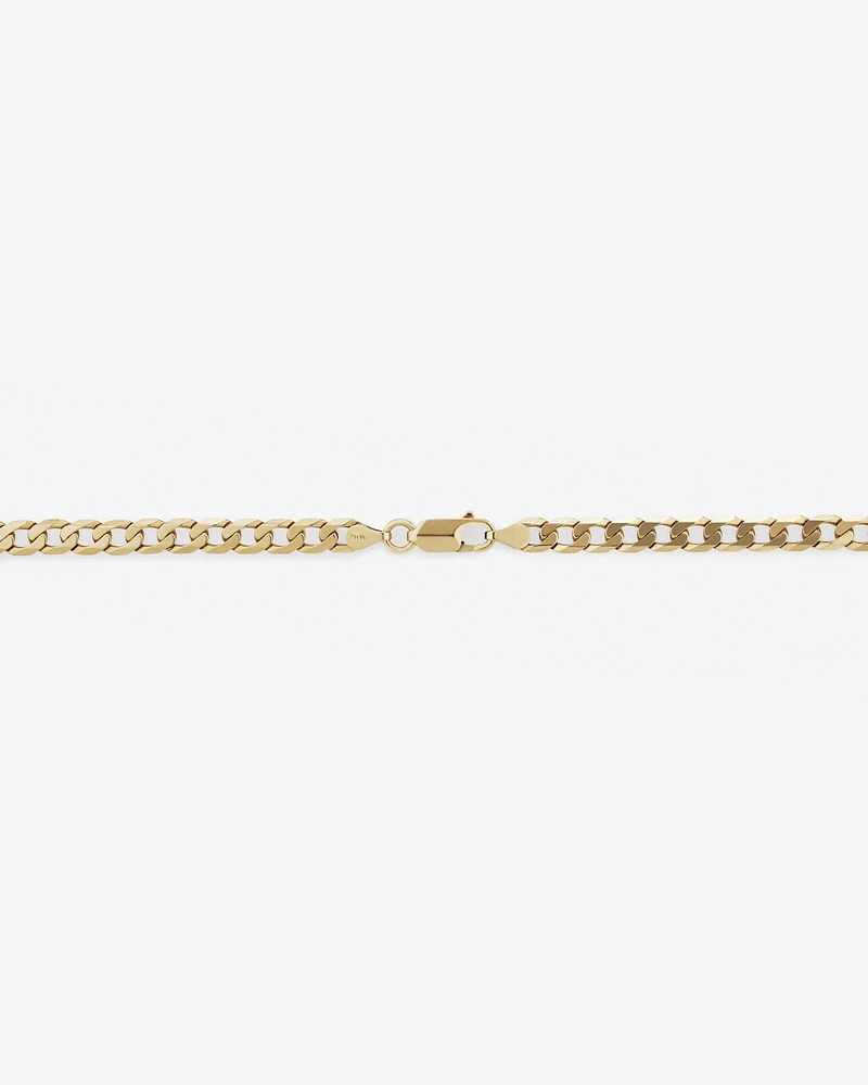 60cm (24") 5.5mm-6mm Width Curb Chain in 10kt Yellow Gold