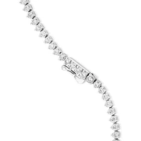 Collier de tennis TW Graduation Diamond Riviera de 10,00 carats en or blanc 18 carats