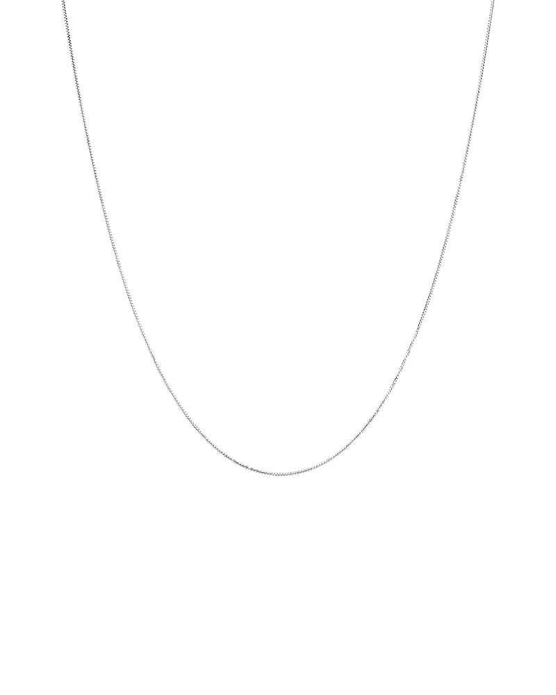 45cm (18") 0.66mm Width Box Chain in 18kt Yellow Gold