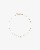Bracelet with Cultured Freshwater Pearl in 10kt Yellow Gold