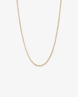 55cm (22") 3.9mm Width Semi Solid Curb Chain in 10kt Yellow Gold