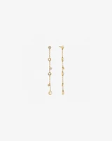 Drop Earrings with Opal & 0.15 Carat TW of Diamonds in 10kt Yellow Gold