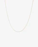 45cm (18") 1mm-1.5mm Width Solid Belcher Chain in 10kt Yellow Gold