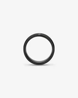 Ring in Black Titanium with Fine 10kt Yellow Gold Inlay