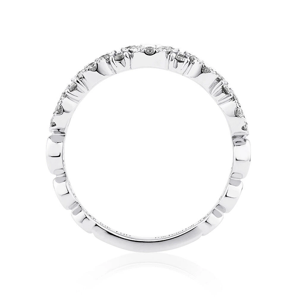 Bubble Ring with 1.00 Carat TW Diamonds in 10kt White Gold