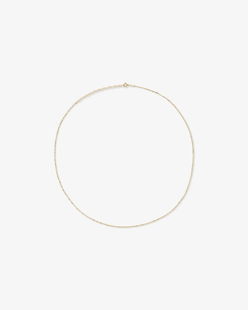 50cm (20") Fine Rolo Chain in 10kt Yellow Gold