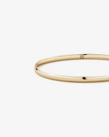 65mm (2.5") 3.8mm Width Solid Oval Bangle in 10kt Yellow Gold
