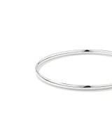3.7mm Solid Round Bangle in Sterling Silver