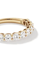 1.30 Carat TW Round Brilliant Laboratory-Grown Diamond Wedding Ring in 14kt Gold