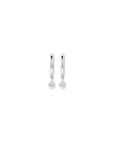 0.25 Carat TW Laboratory-Grown Diamond Bezel Box Set Pendant in Sterling Silver