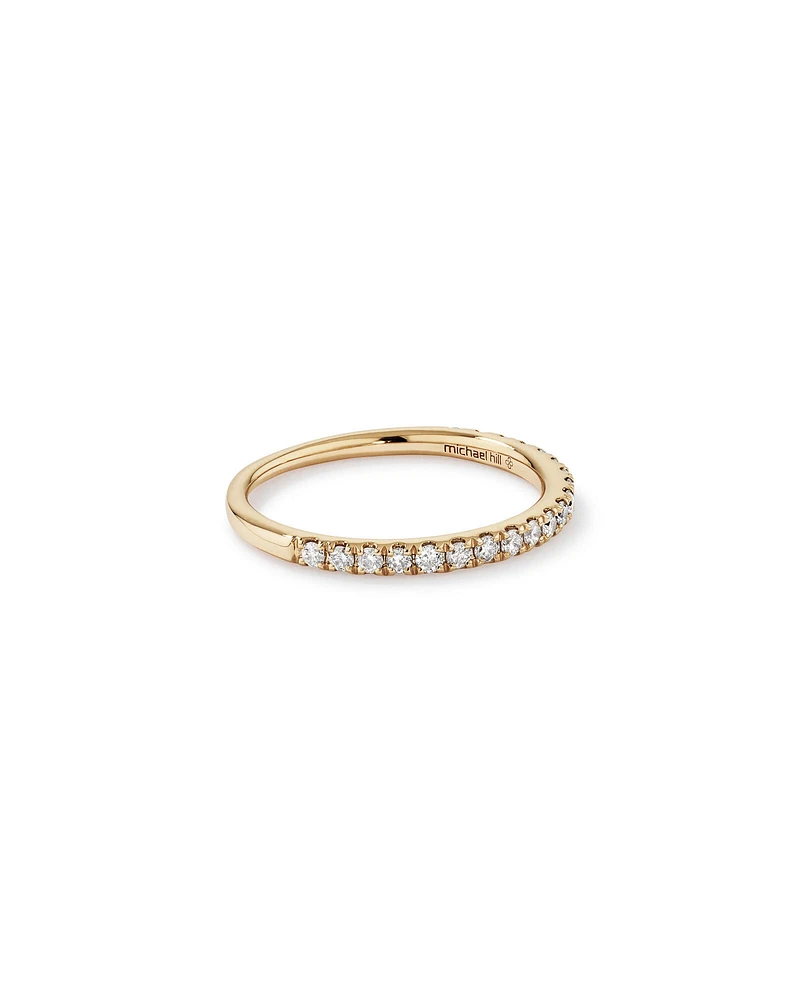 Wedding Band with Carat TW of Diamonds in 14kt White Gold