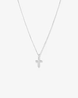 Cross Pendant Necklace in Sterling Silver
