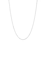 55cm (22") 1-1.5mm Width Fine Curb Chain Necklace in Sterling Silver