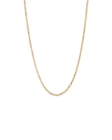 55cm (22") 3.9mm Width Semi Solid Curb Chain in 10kt Yellow Gold