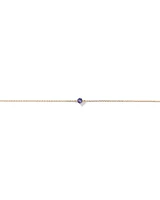 Bracelet with Tanzanite in 10kt Yellow Gold