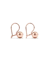 7mm Euroball Earrings in 10kt Rose Gold