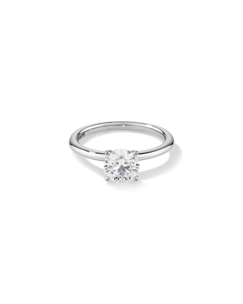 Solitaire Engagement Ring with 1.25 Carat TW of Laboratory-Grown Diamond in 18kt White Gold
