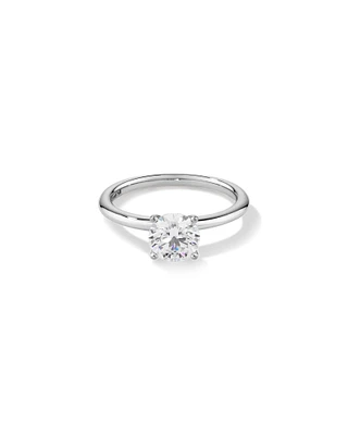Solitaire Engagement Ring with 1.25 Carat TW of Laboratory-Grown Diamond in 18kt White Gold