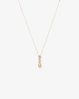 0.17 Carat TW Diamond Knot Pendant in 10kt Yellow Gold