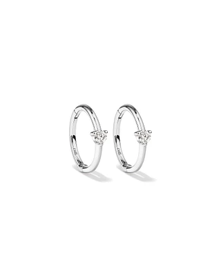 Diamond Accent Sleeper Earrings in 10kt White Gold