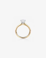 Certified Solitaire Engagement Ring with a 3/4 Carat TW Diamond in 18kt White Gold