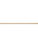 45cm (17") 2.8mm Width Semi Solid Miami Curb Chain in 10kt Yellow Gold