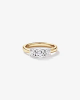 1.00 Carat TW 3 Stone Signature 101 Diamond Ring in 14kt White Gold