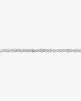 19cm (7.5") 4.7mm Width Round Paperclip Chain Bracelet in Sterling Silver