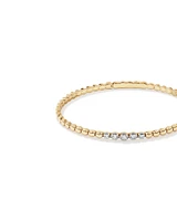 0.25 Carat TW Diamond Flex Bangle in 10kt Yellow Gold