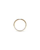 0.15 Carat TW Channel Set Diamond Men's Wedding Ring in two-tone 10kt White and Yellow Gold