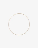 50cm (20") 1.96mm Width Semi Solid Curb Chain in 10kt Yellow Gold