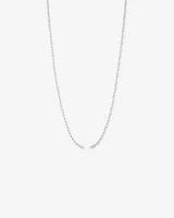 60cm (24") Round Paperclip Open Pendant Chain in Sterling Silver