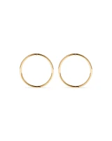 16mm Sleepers in 10kt Yellow Gold
