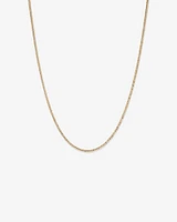 50cm (20") Semi Solid Curb Chain in 10kt Yellow Gold