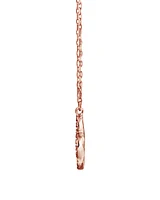 4 Leaf Clover Pendant With Diamonds In 10kt Rose Gold
