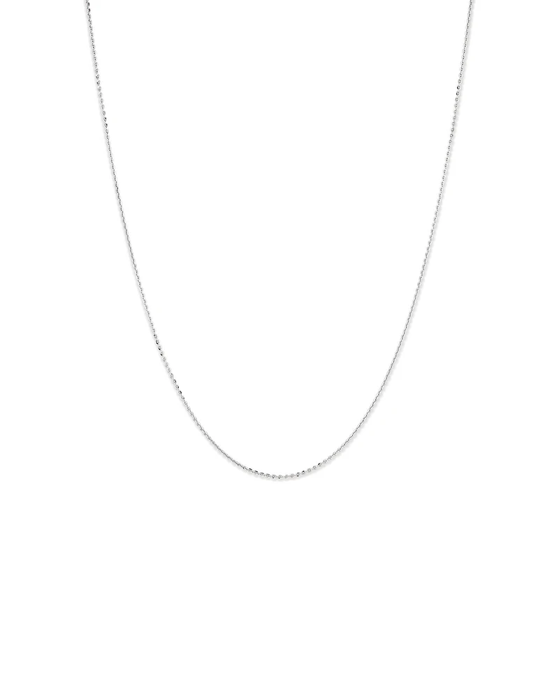 Collier de 50 cm (20 po) et 2 mm de largeur en argent sterling