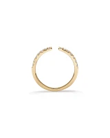 0.25 Carat TW Diamond Open Wedding Band in 14kt Yellow Gold