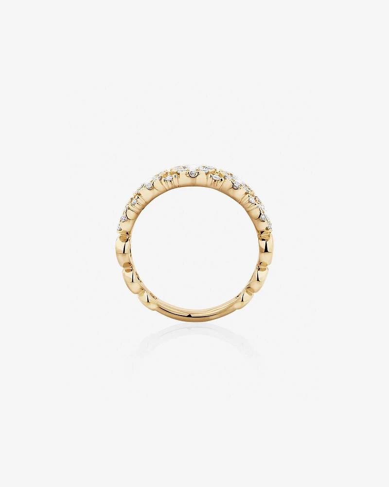 Bubble Ring with 1.00 Carat TW Diamonds in 10kt White Gold